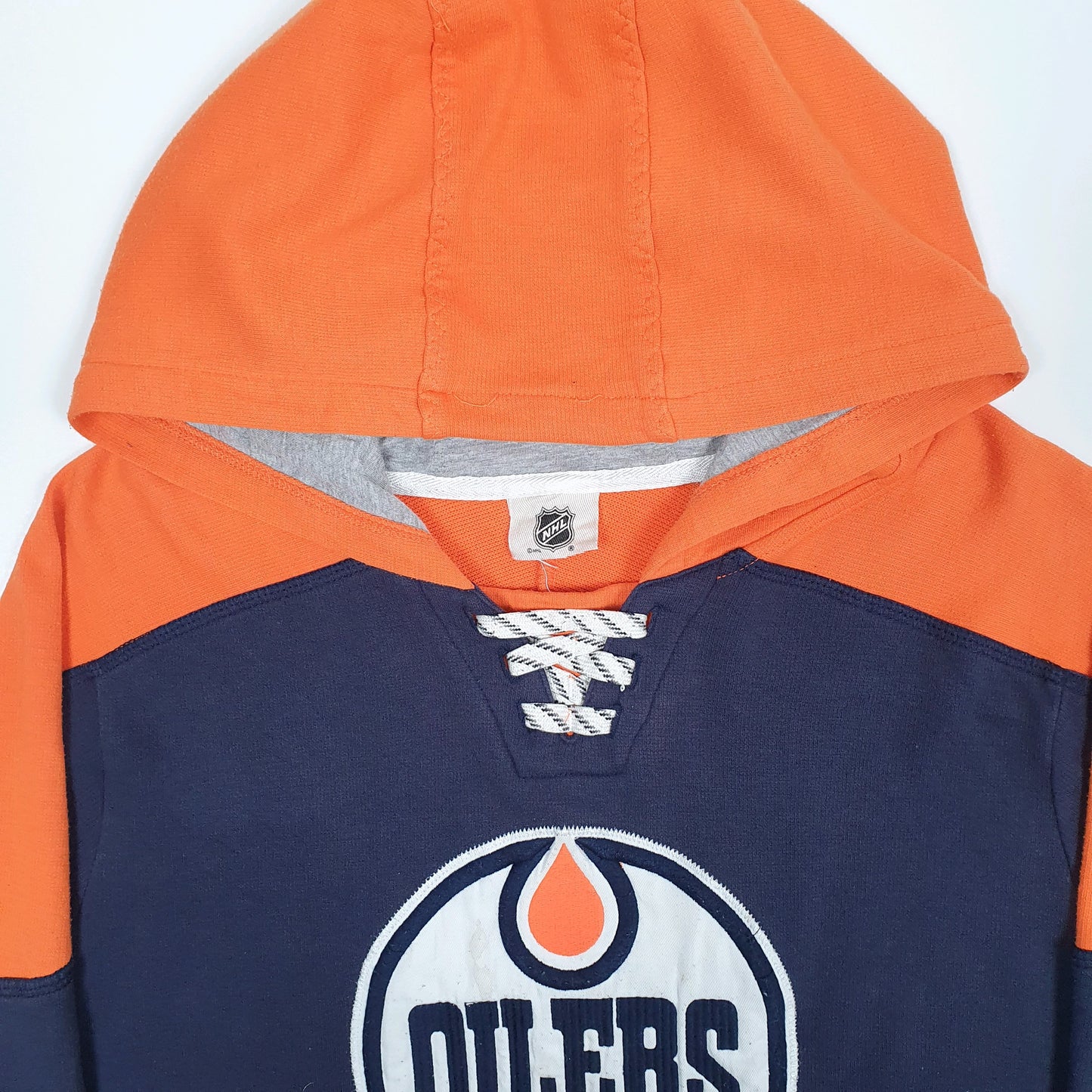 Mens Navy NHL Edmonton Oilers Hockey Hoodie Jumper