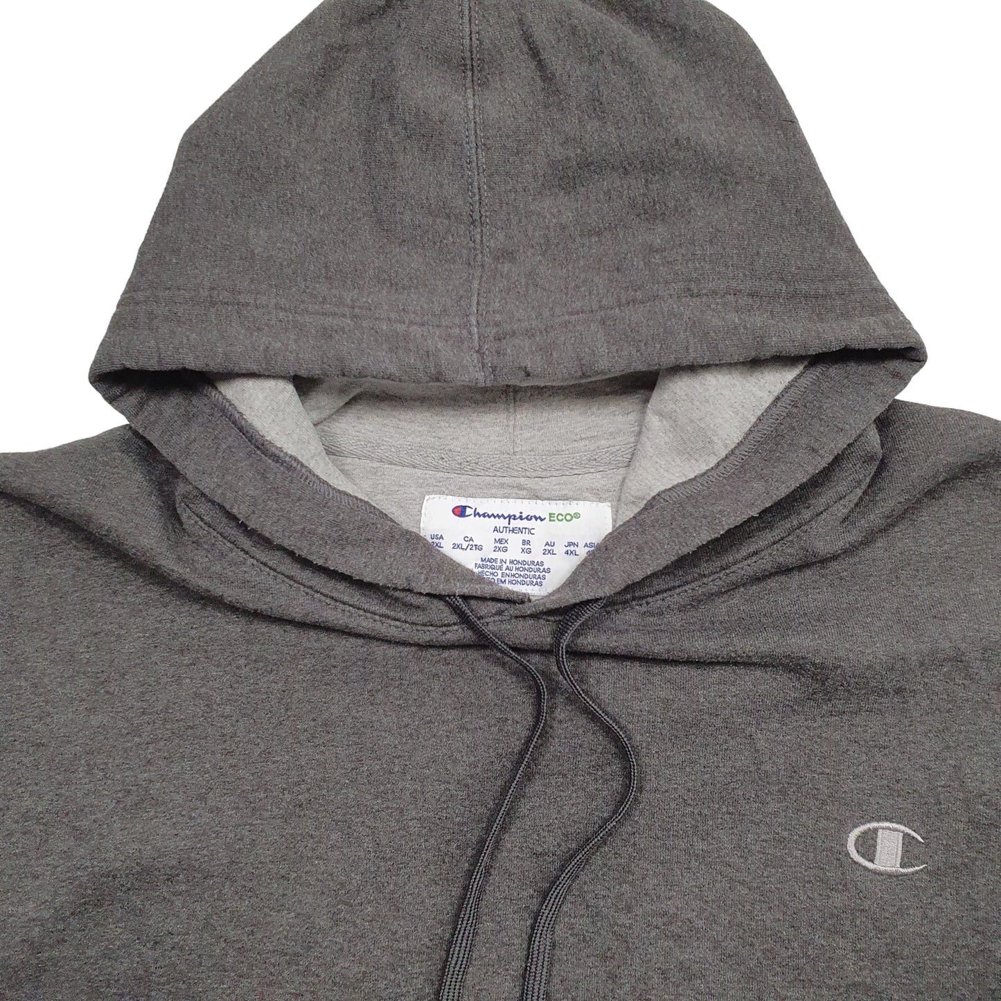 Mens Grey Champion  Hoodie Jumper