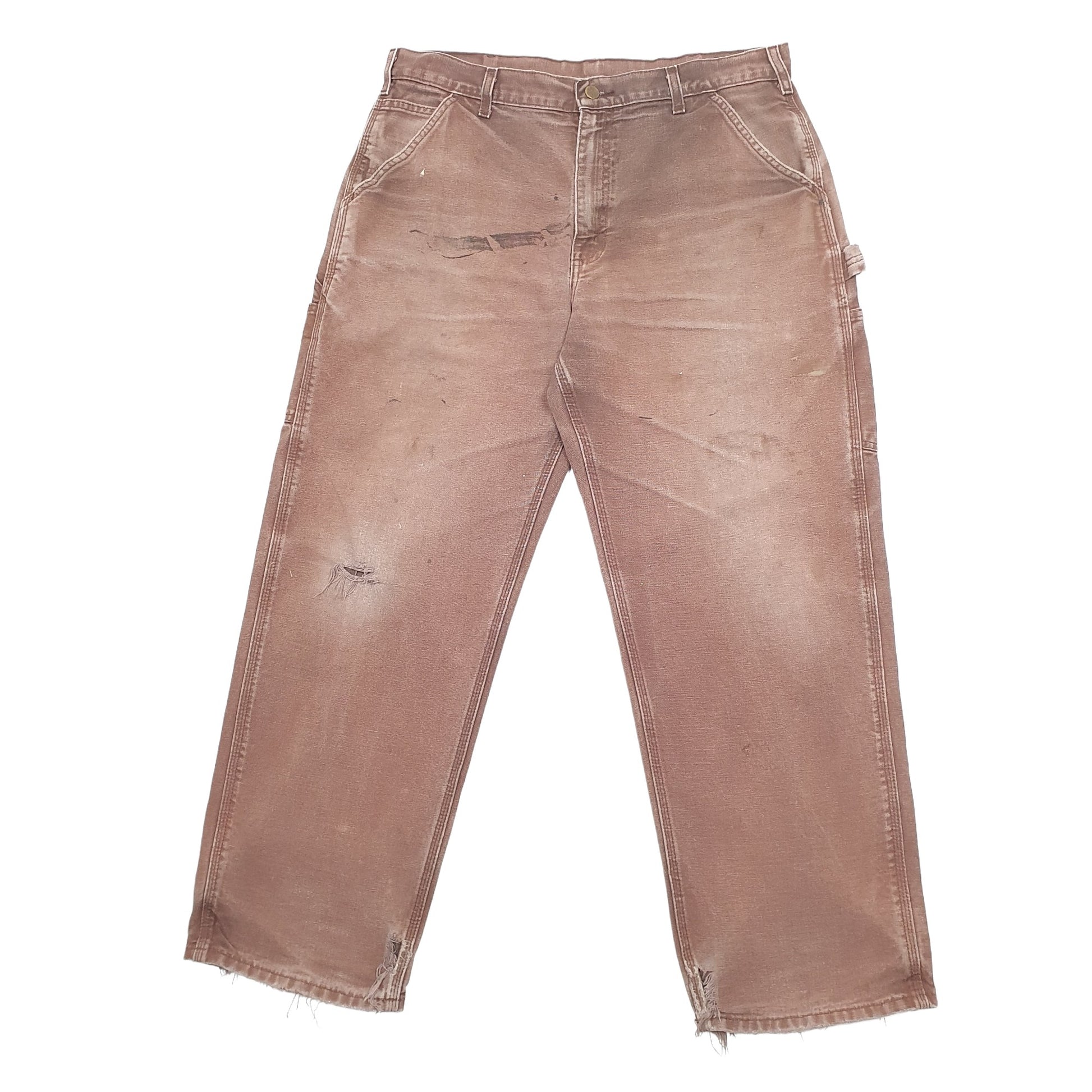 Mens Brown Carhartt B11 Carpenter Trousers