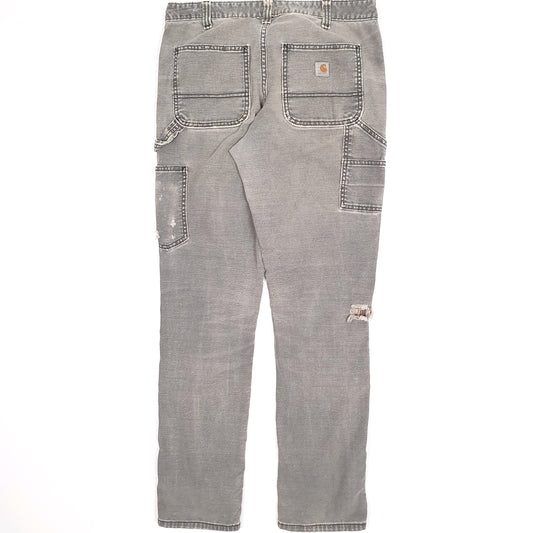 Womens Grey Carhartt Double Knee Carpenter Trousers