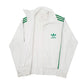 Mens White Adidas Originals  Full Zip Jumper