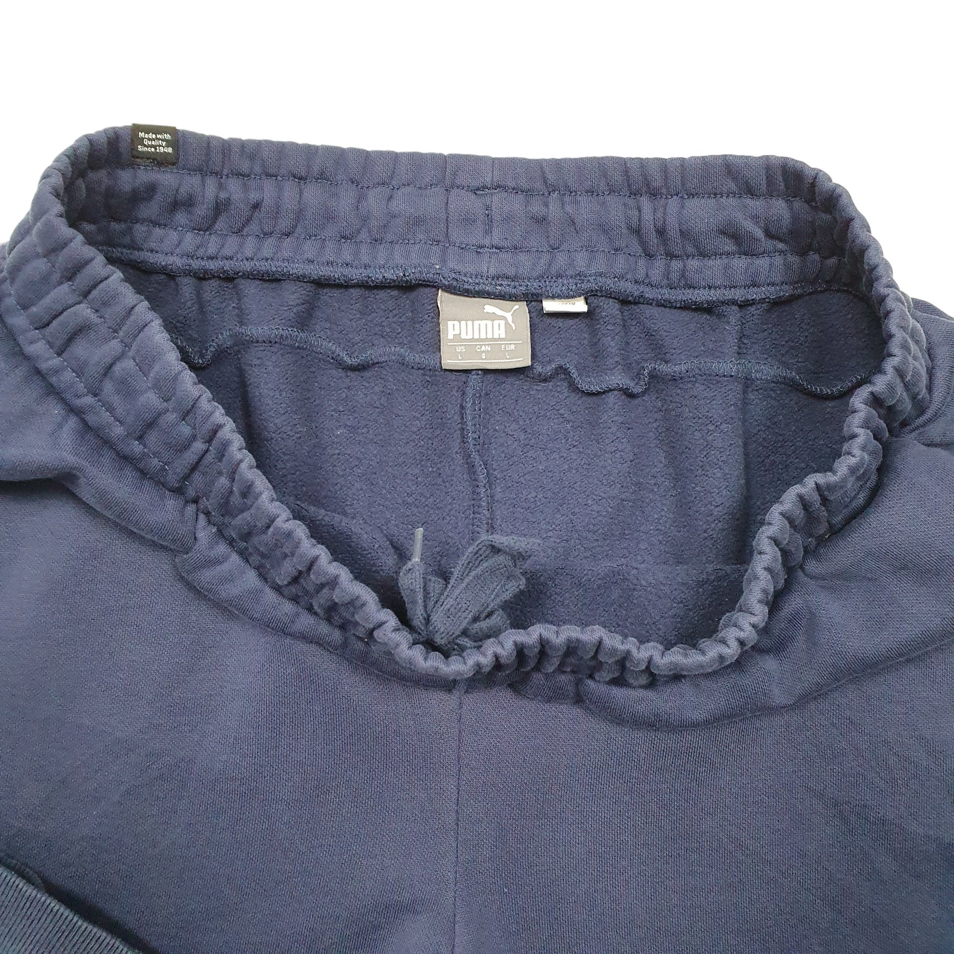 Mens Navy Puma  Jogger Trousers