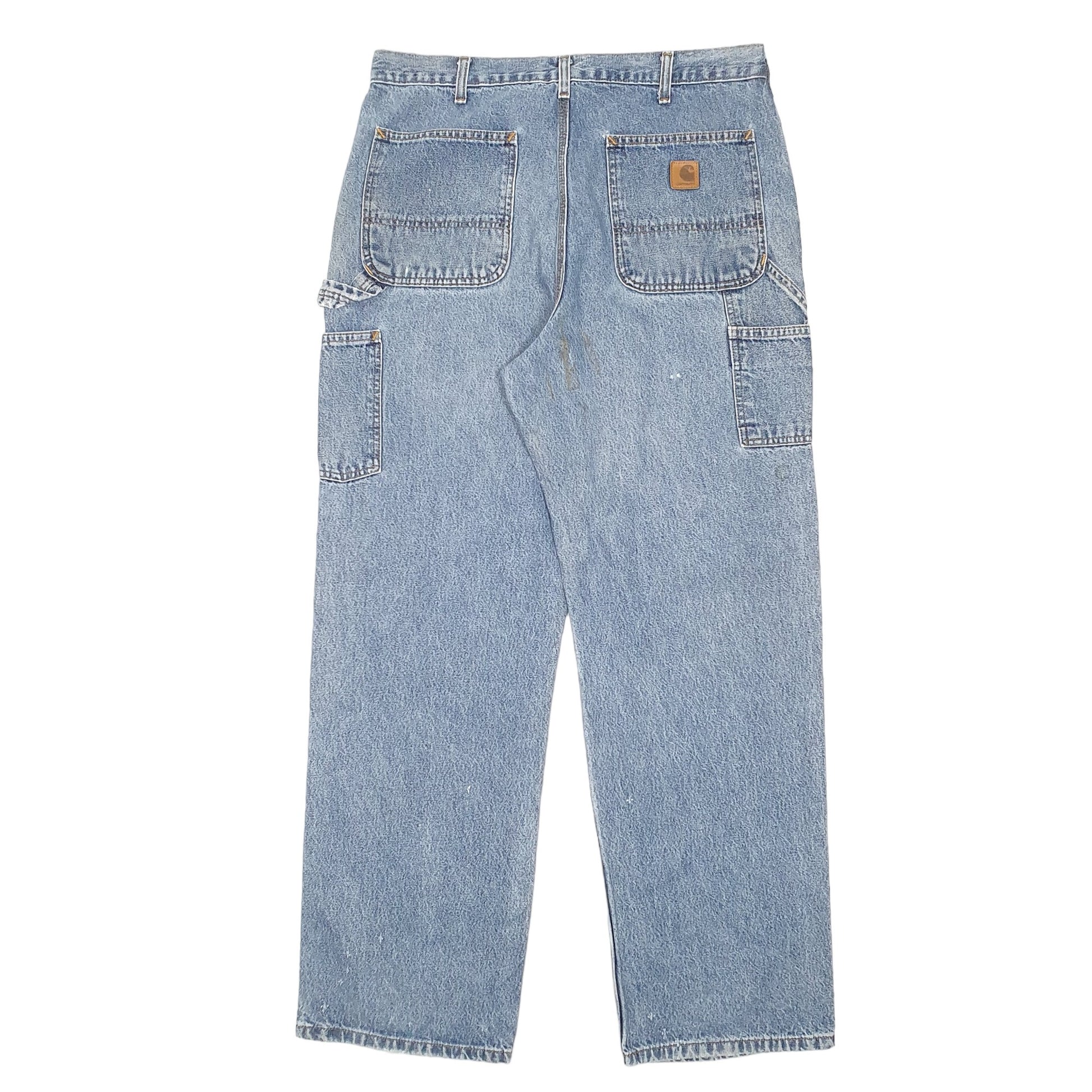 Mens Blue Carhartt Carpenter B13 JeansW36 L32