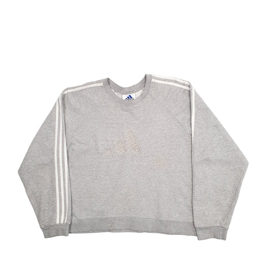 Womens Grey Adidas Vintage 90's Crewneck Jumper