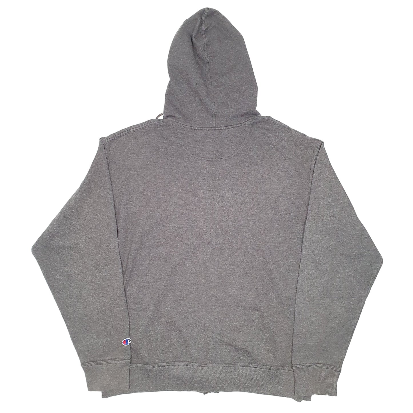 Mens Grey Champion Hoodie Full Zip Jumper