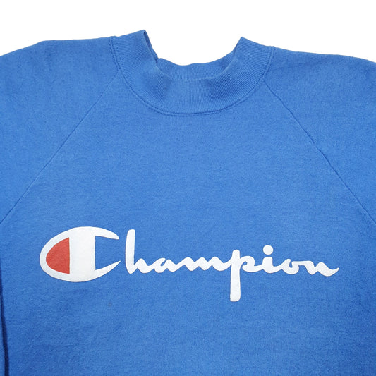 Womens Blue Champion  Crewneck Jumper