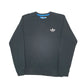 Mens Black Adidas Originals  Crewneck Jumper