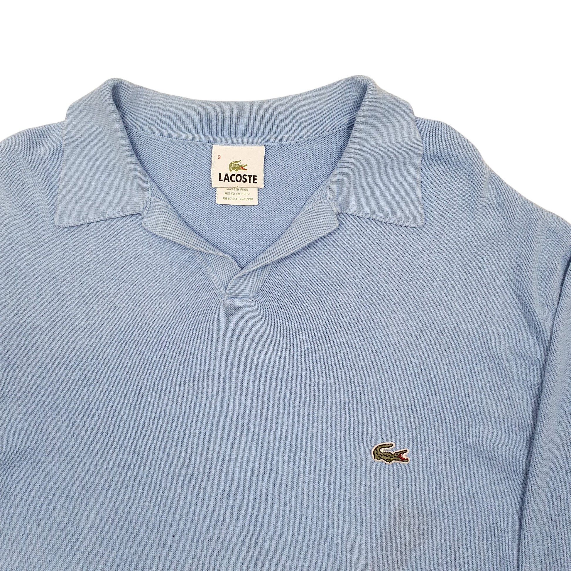 Mens Blue Lacoste  Polo Top Jumper