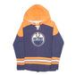 Mens Navy NHL Edmonton Oilers Hockey Hoodie Jumper