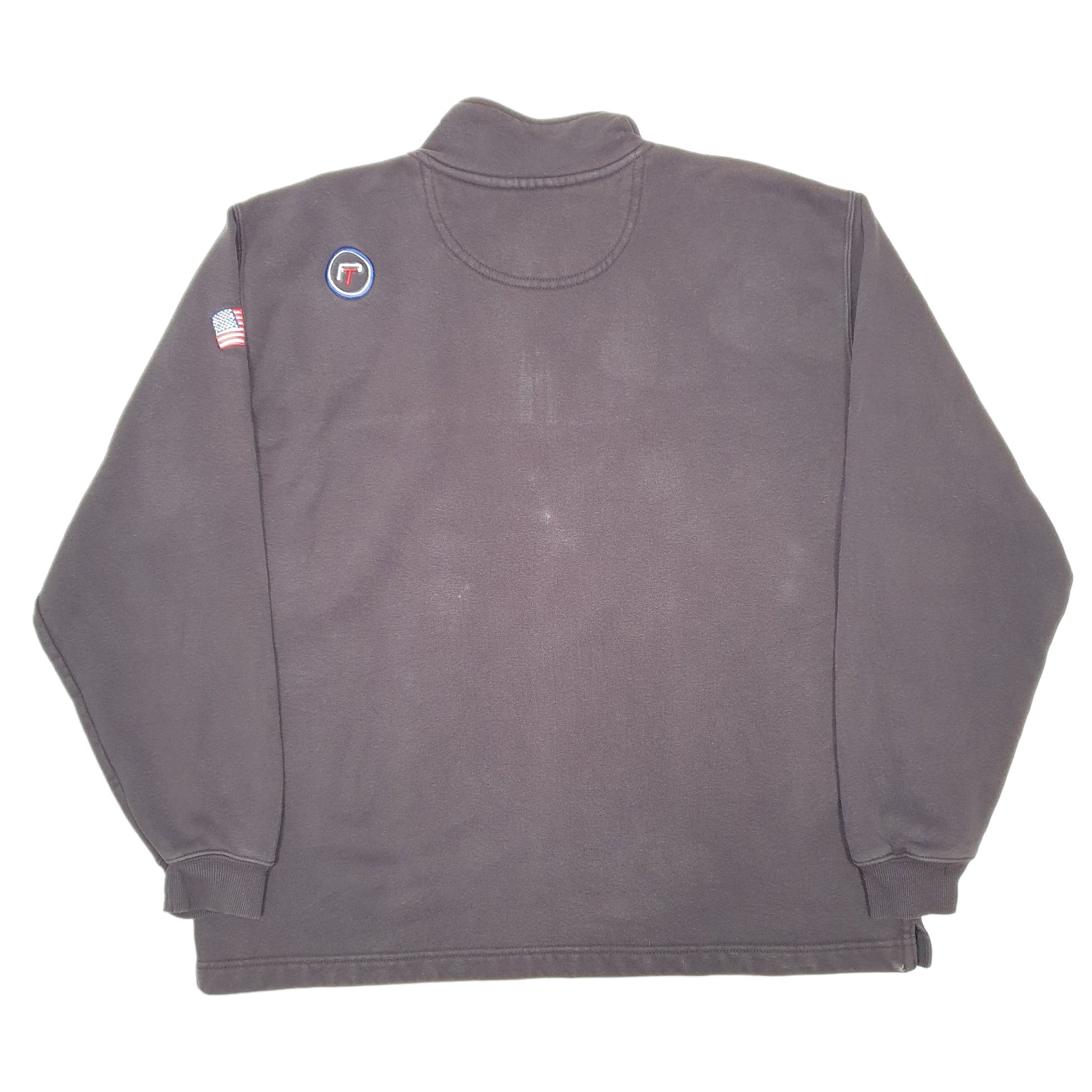 Mens Black Carhartt Workwear USA Quarter Zip Jumper