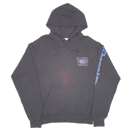 Mens Black Champion Santa Cruz Hoodie Jumper