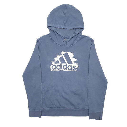 Mens Blue Adidas  Hoodie Jumper