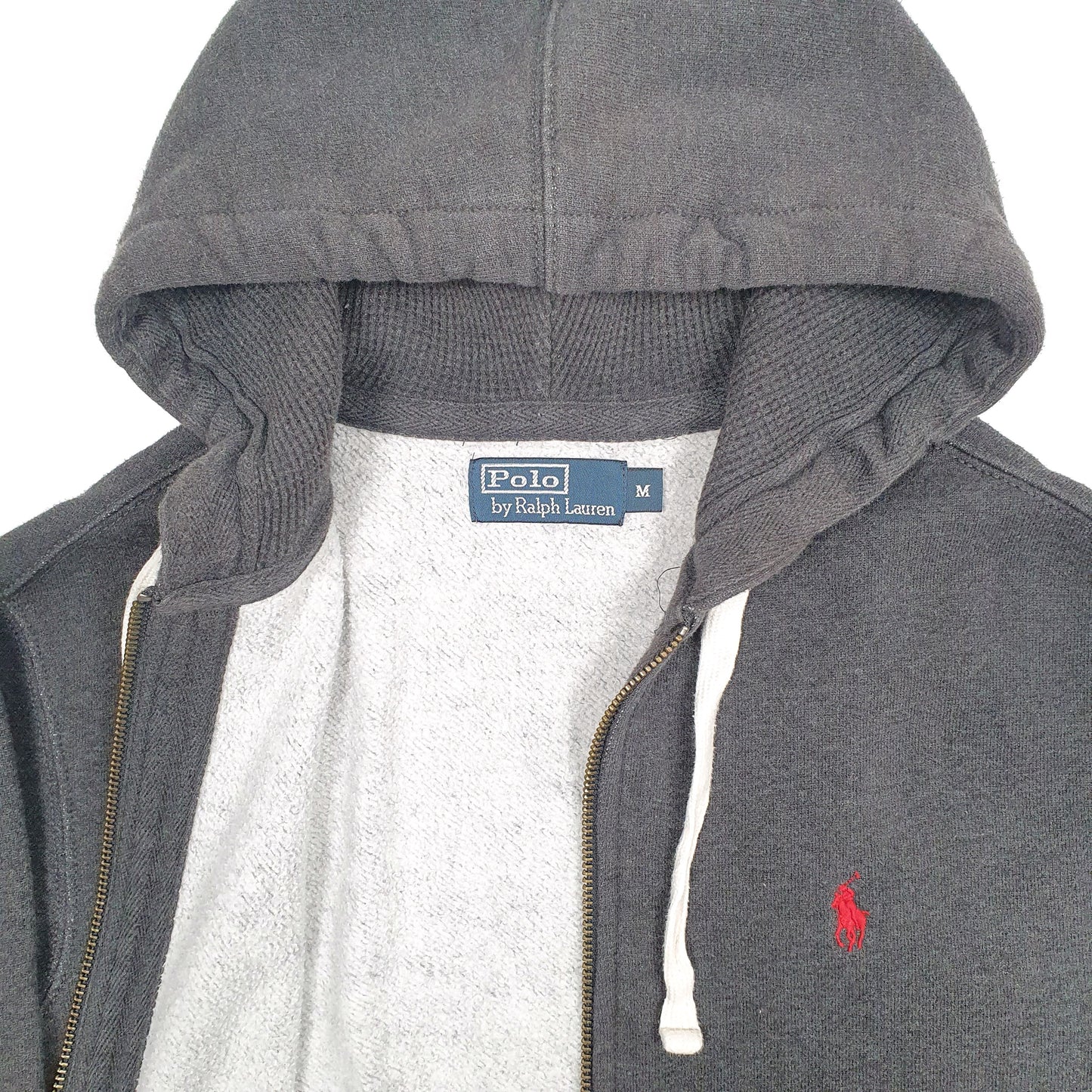 Mens Grey Polo Ralph Lauren Hoodie Full Zip Jumper