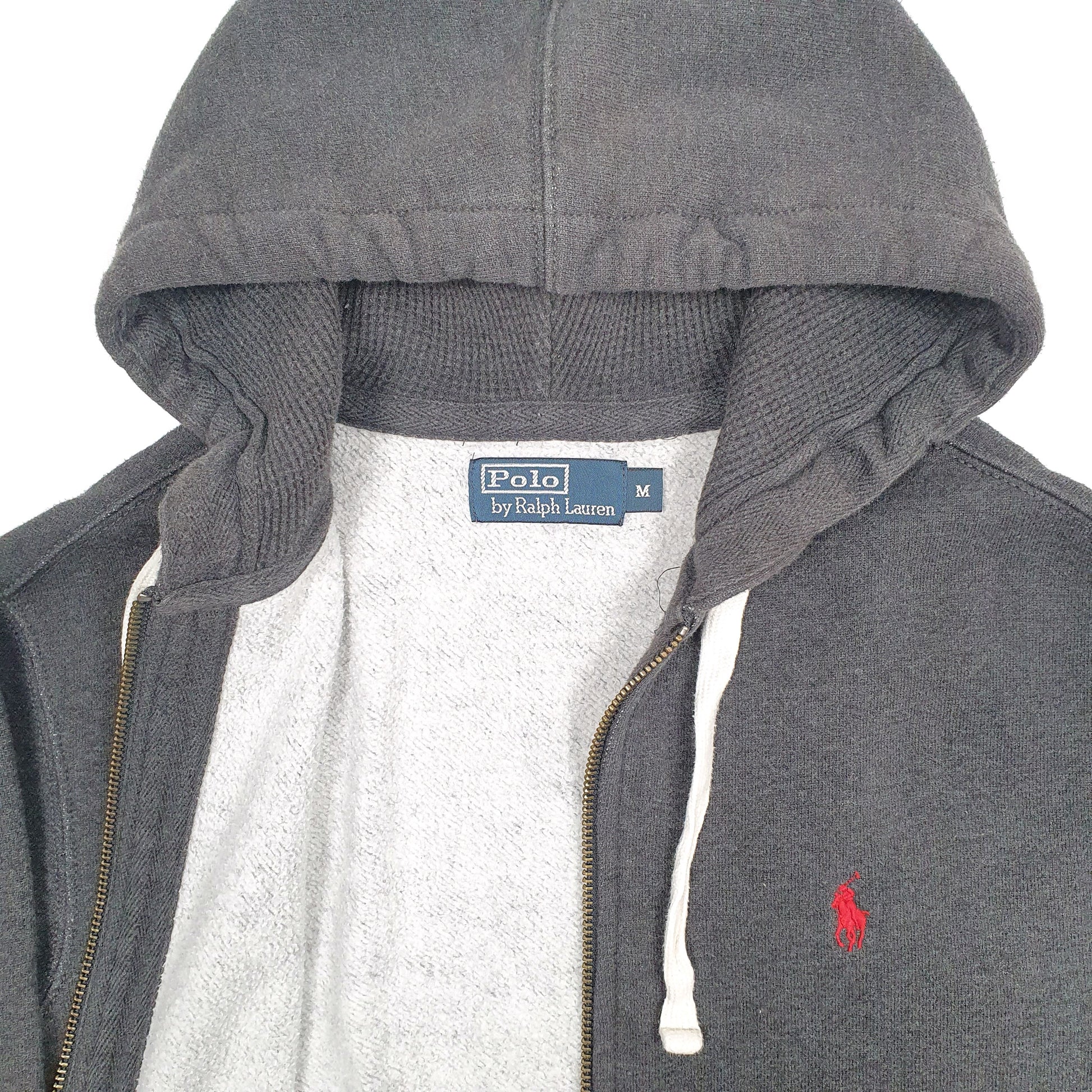Mens Grey Polo Ralph Lauren Hoodie Full Zip Jumper