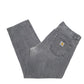 Mens Grey Carhartt Tapered WIP Pontiac Pant Casual JeansW36 L30