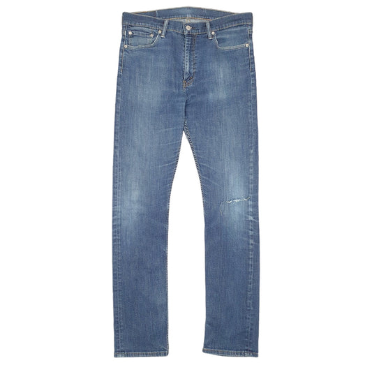Mens Blue Levis Stretch 513 JeansW34 L34