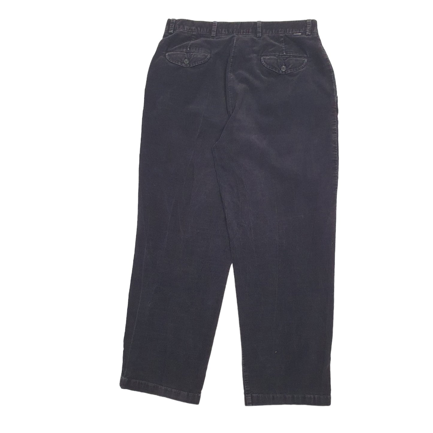 Mens Black Dockers  Corduroy Trousers