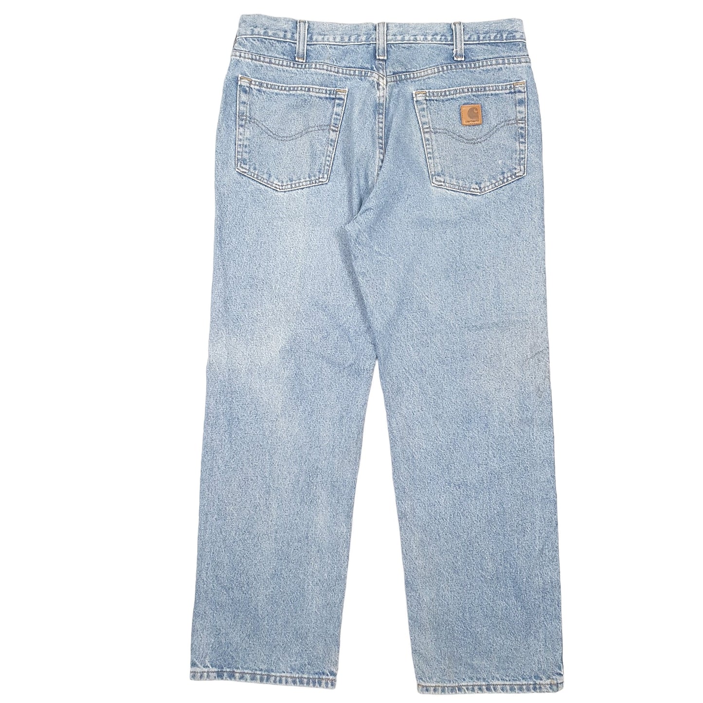 Mens Blue Carhartt Relaxed B460 JeansW36 L30