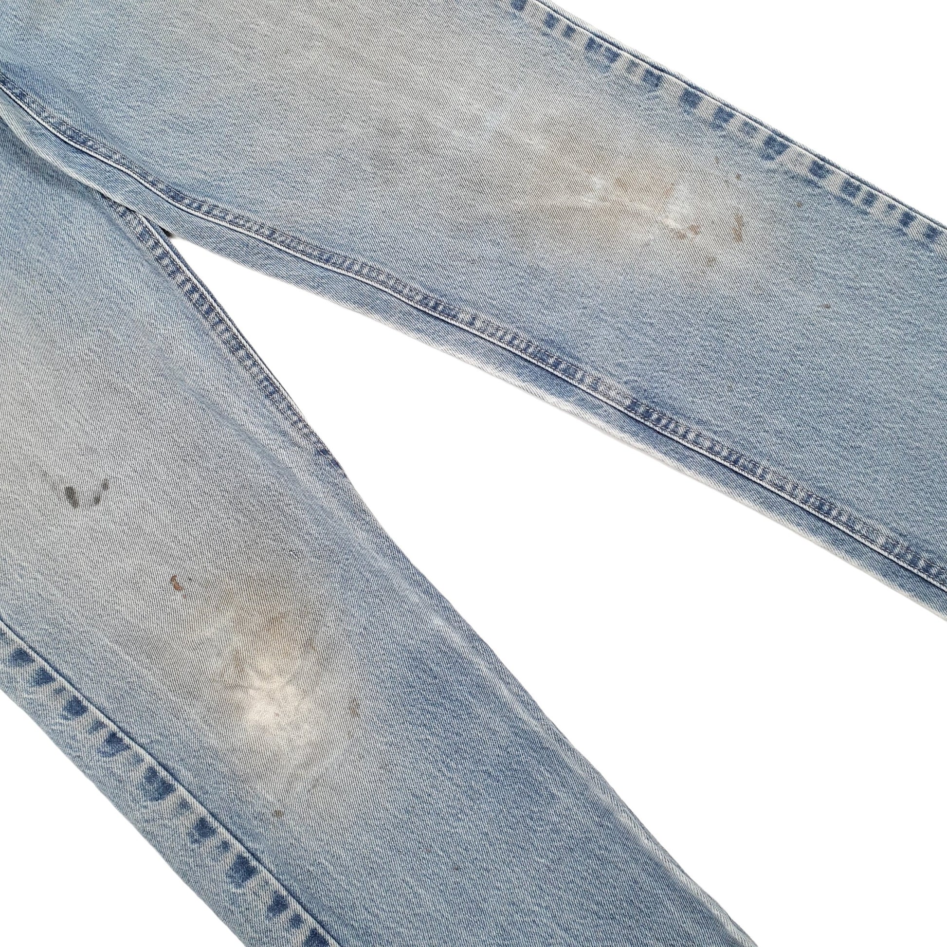 Mens Blue Carhartt FRB160 Fire Resistant Straight JeansW32 L36