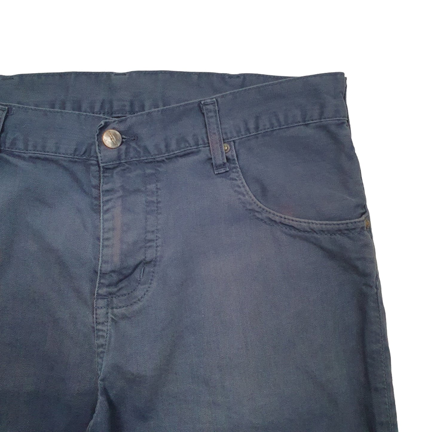 Mens Blue Carhartt Bermuda Denim Shorts