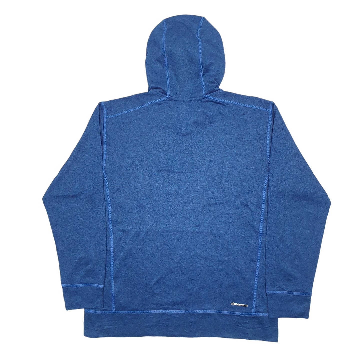Mens Blue Adidas Climawarm Hoodie Jumper