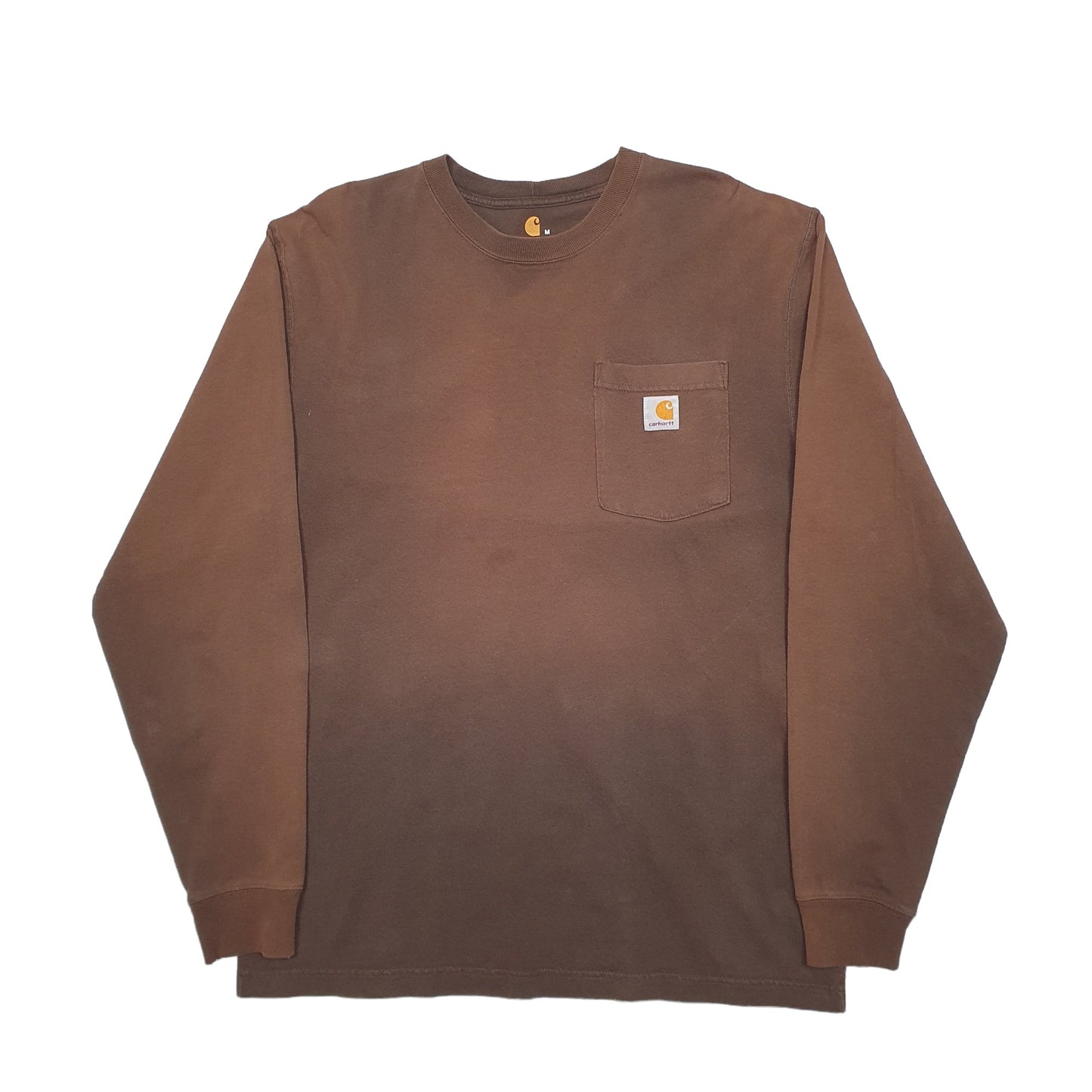 Mens Brown Carhartt  Long Sleeve T Shirt