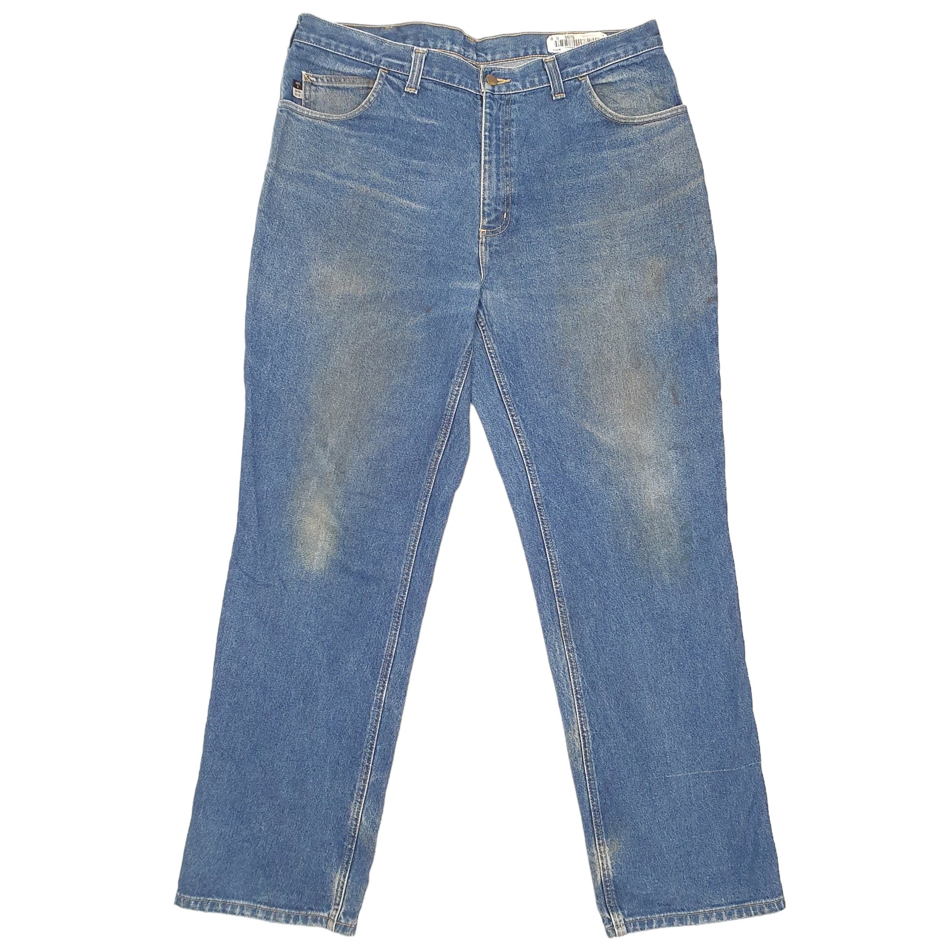 Mens Blue Carhartt Flame Resistant 280 JeansW38 L33