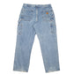 Mens Blue Carhartt Carpenter Dungaree Fit Cotton Lined B236 JeansW36 L30
