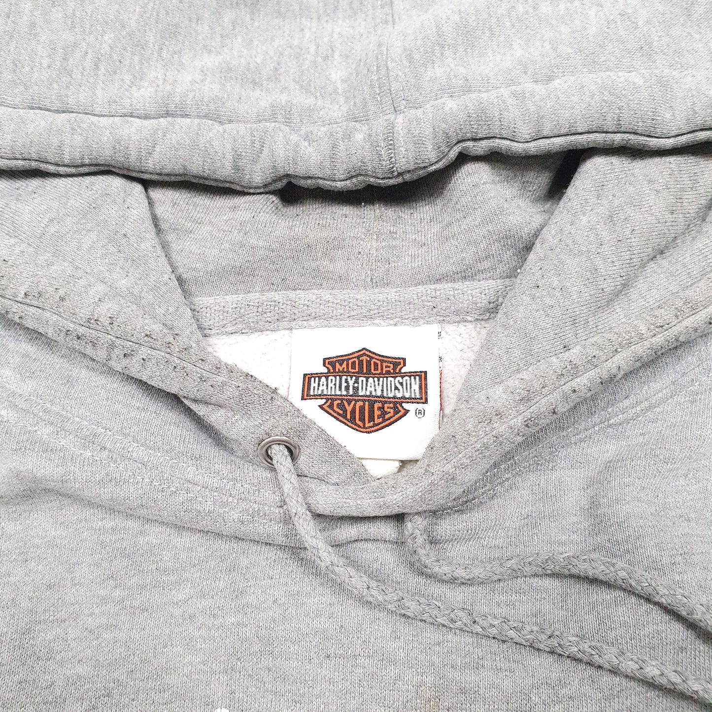 Mens Grey Harley Davidson Biker Motorcycles Skull Bahamas Hoodie Jumper