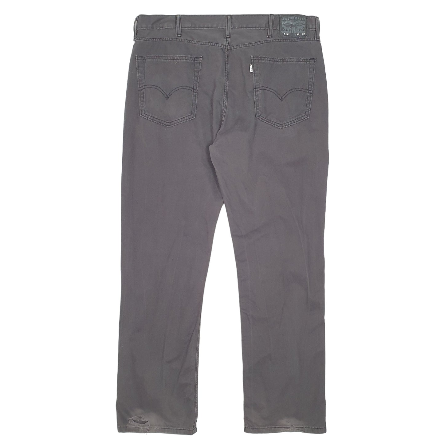 Mens Grey Levis 514 Chino Trousers
