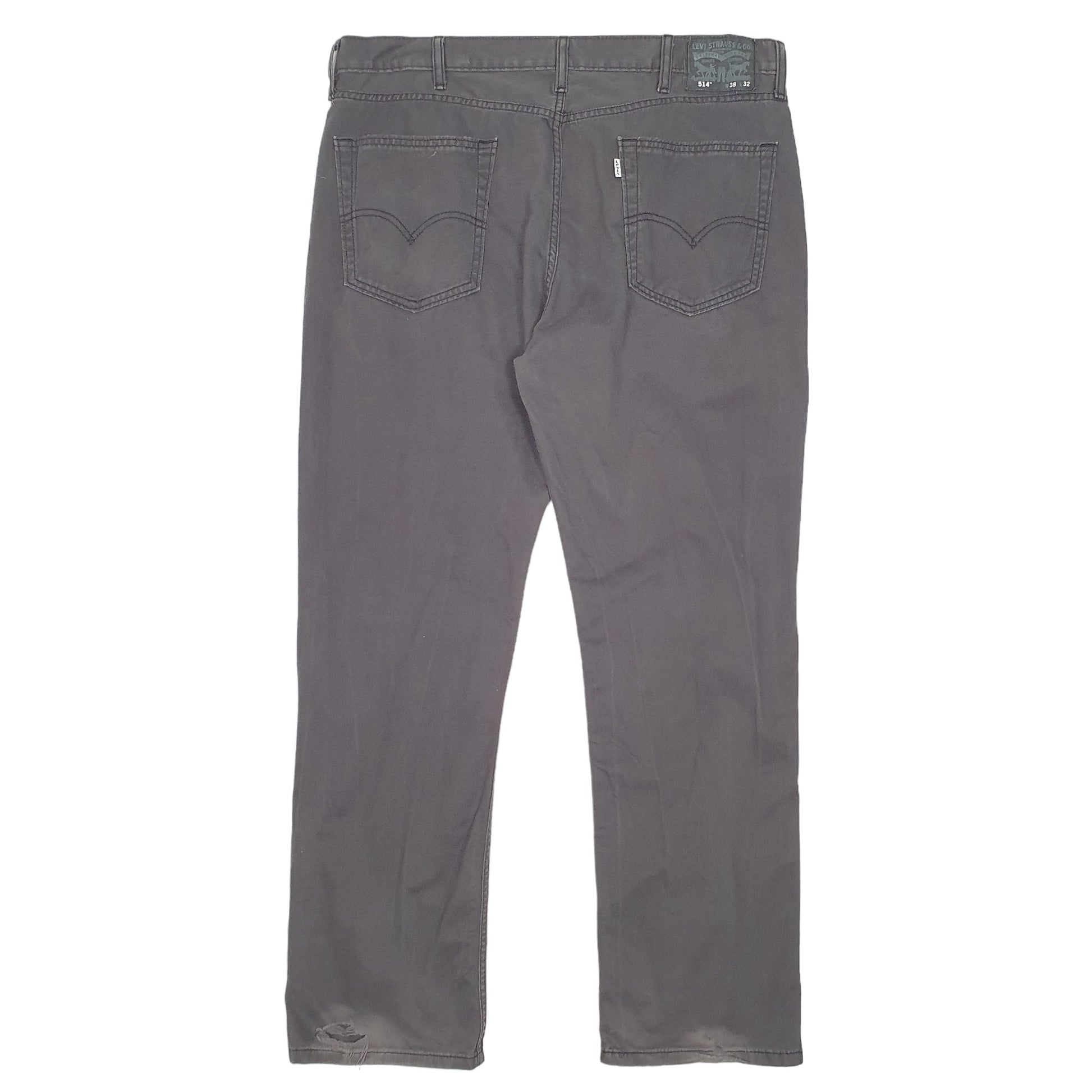 Mens Grey Levis 514 Chino Trousers