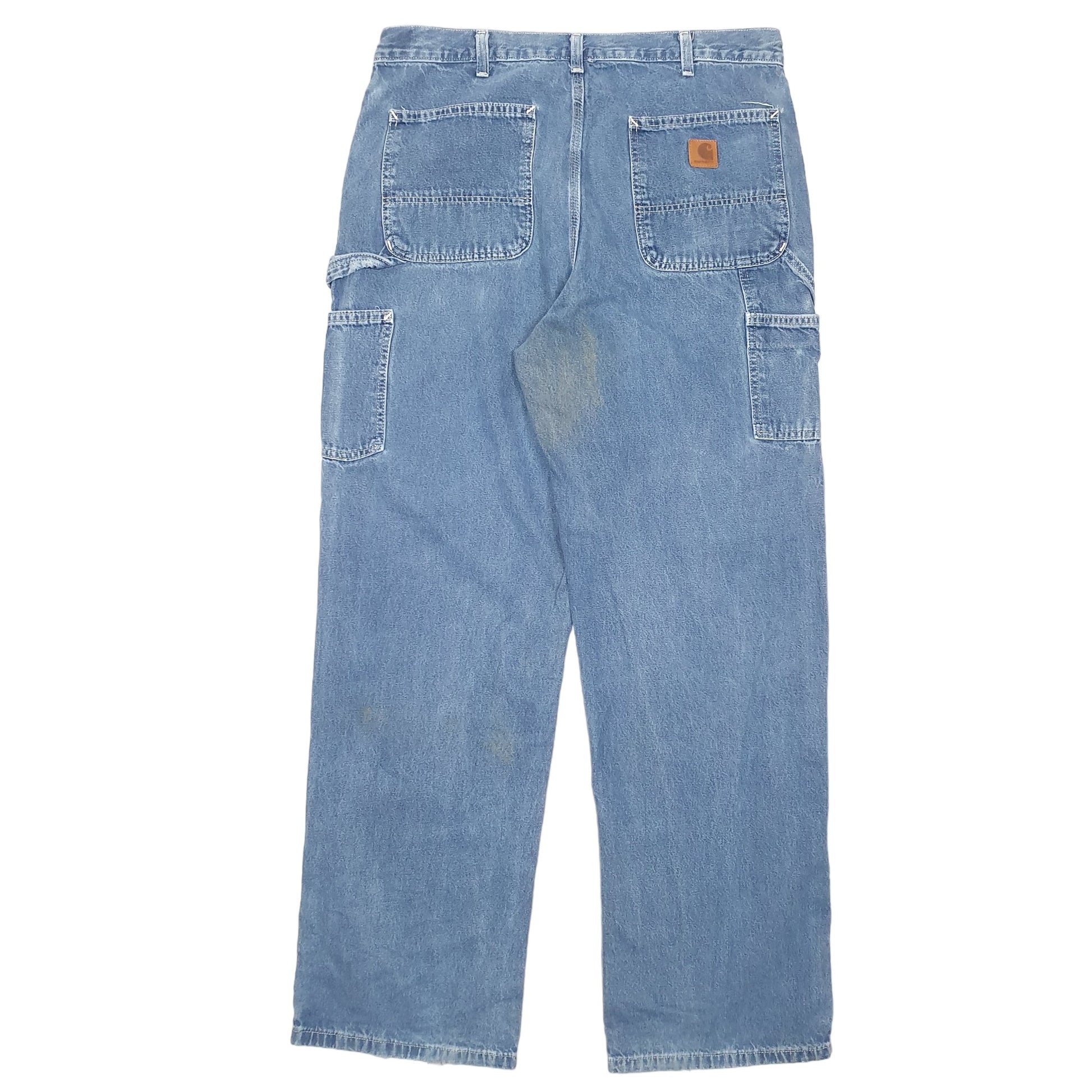 Mens Blue Carhartt Carpenter B13 JeansW36 L32