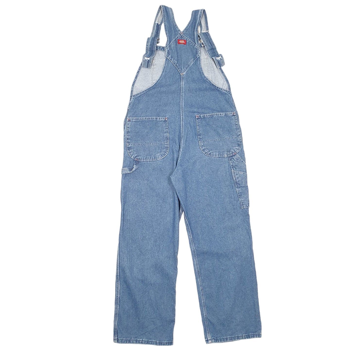 Mens Blue Dickies Denim Jean Overalls Dungaree Trousers