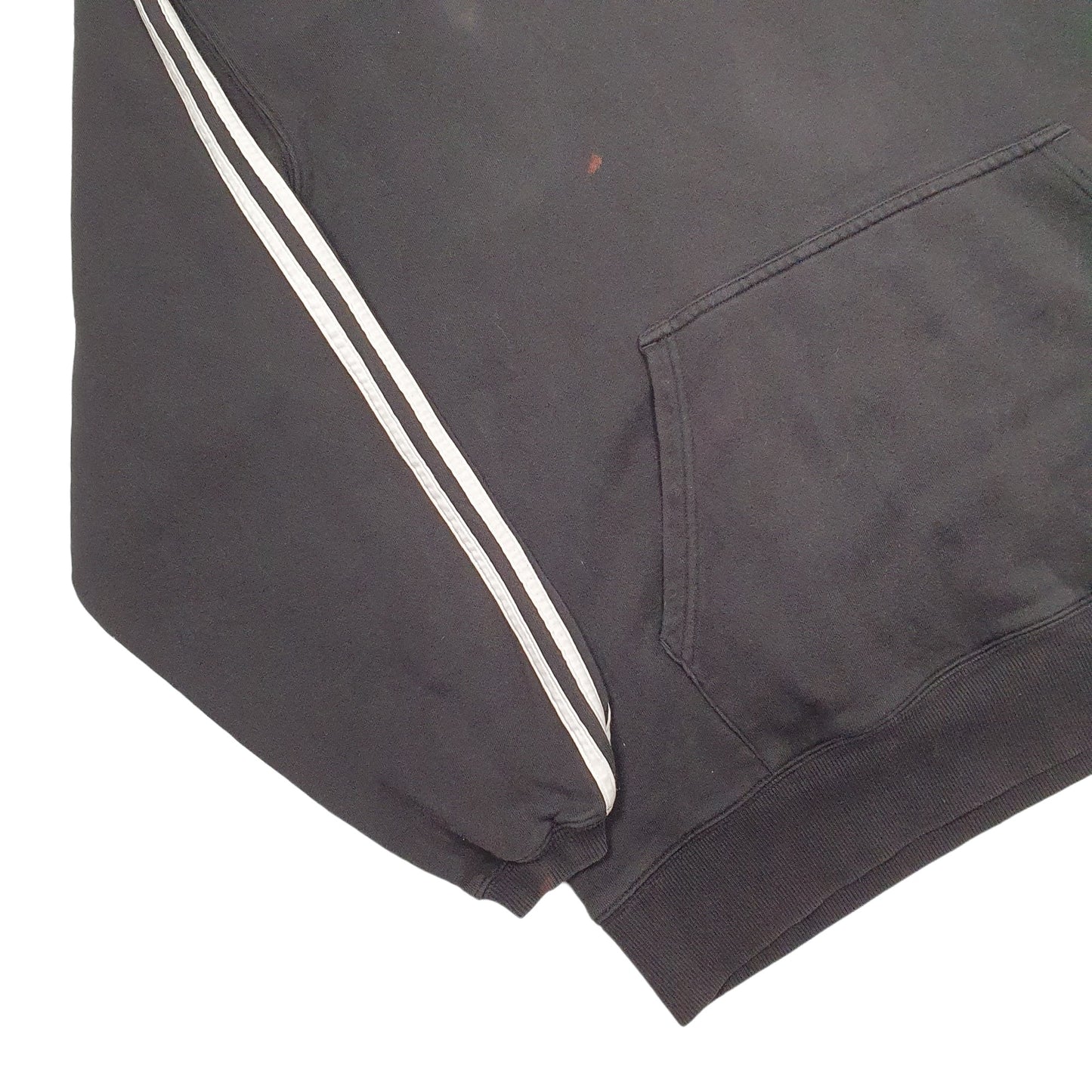 Mens Black Adidas Vintage Hoodie Jumper