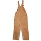 Mens Brown Carhartt R02 Made in USA Insulated Double Knee Dungaree Trousers
