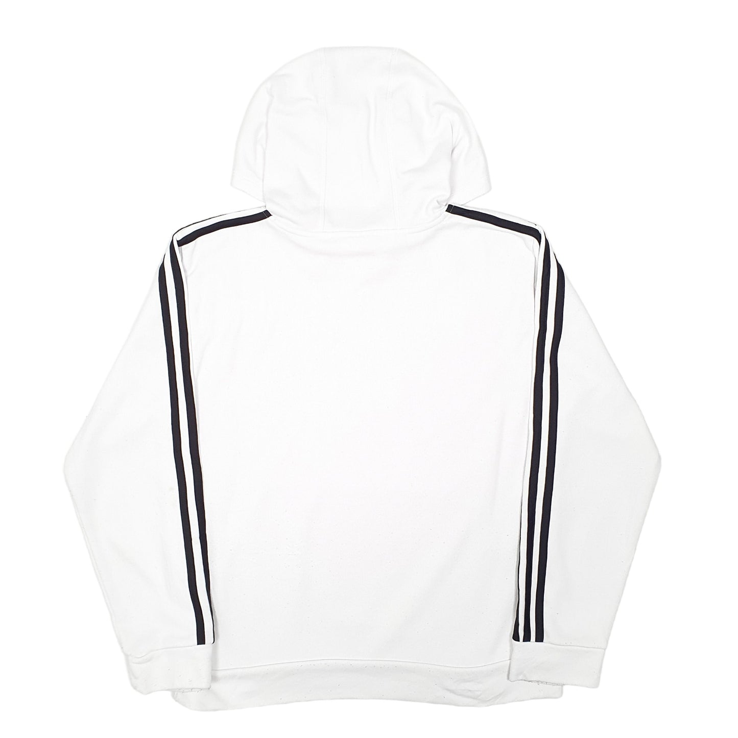 Womens White Adidas  Hoodie Jumper