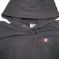 Mens Black Champion Reverse Weave Hoodie Jumper