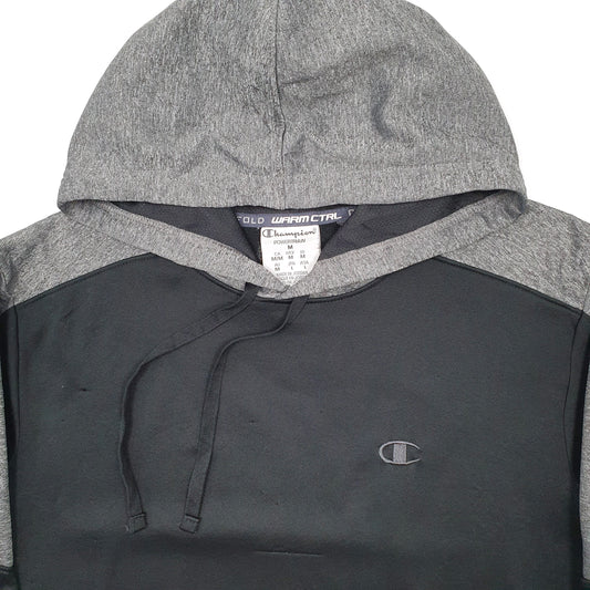 Mens Grey Champion Powertrain Active Hoodie Jumper