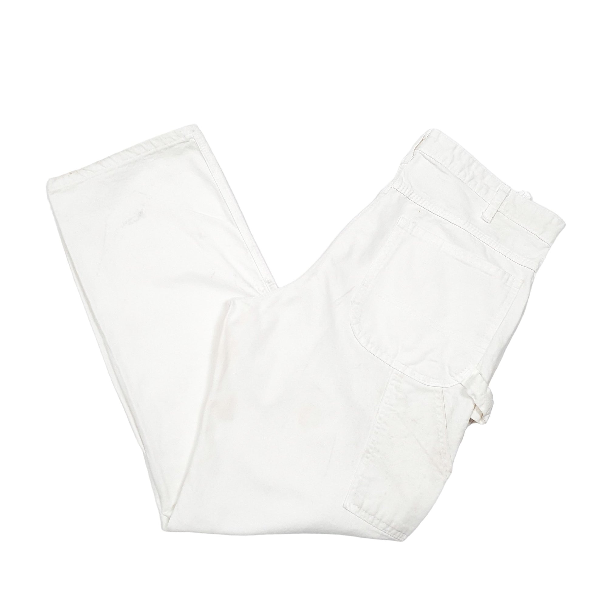 Mens White Dickies Painter Decorator Carpenter Trousers