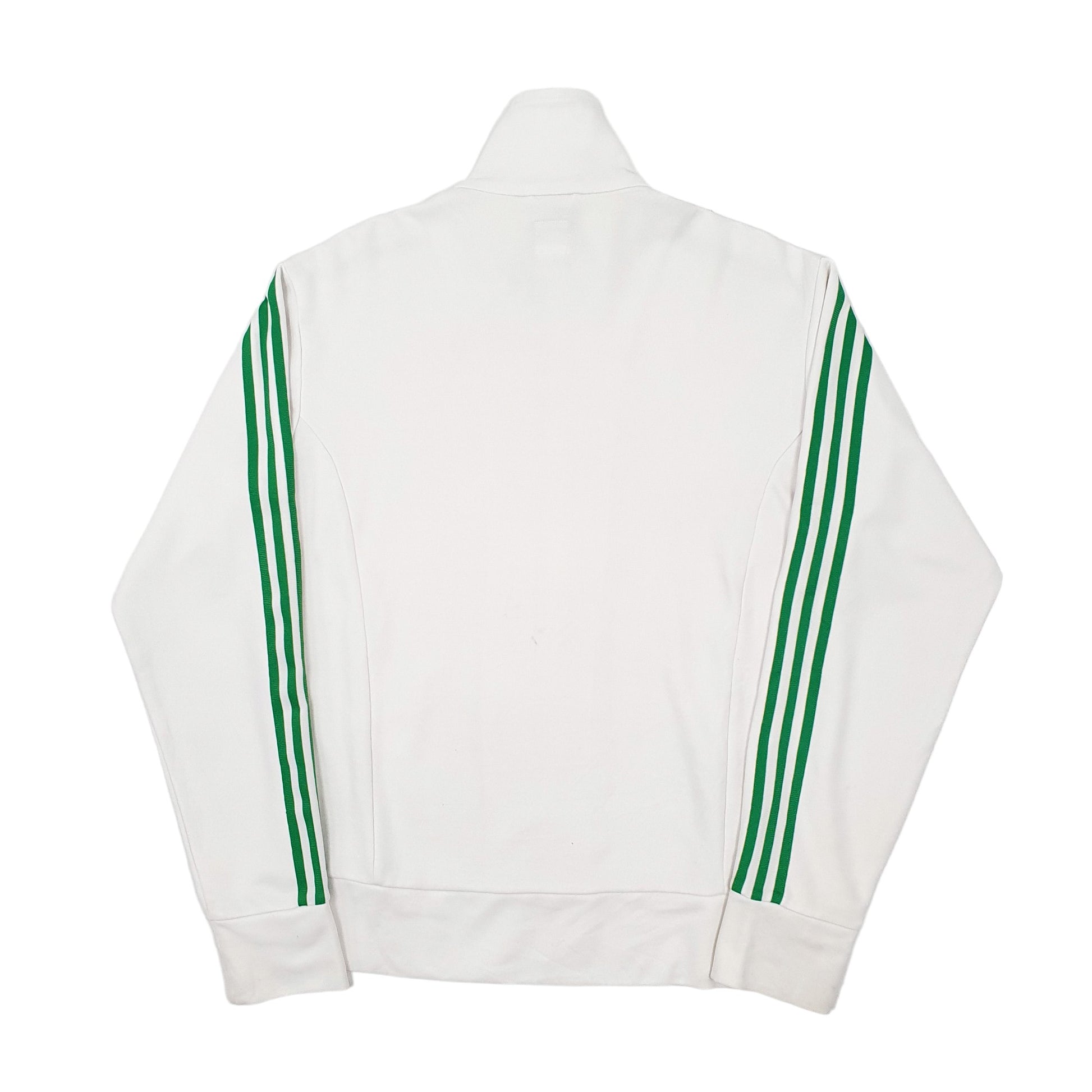 Mens White Adidas Originals  Full Zip Jumper