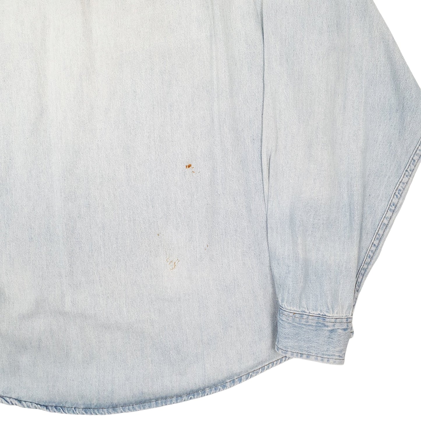 Mens Blue Harley Davidson Overshirt Quarter Zip Full Zip Coat