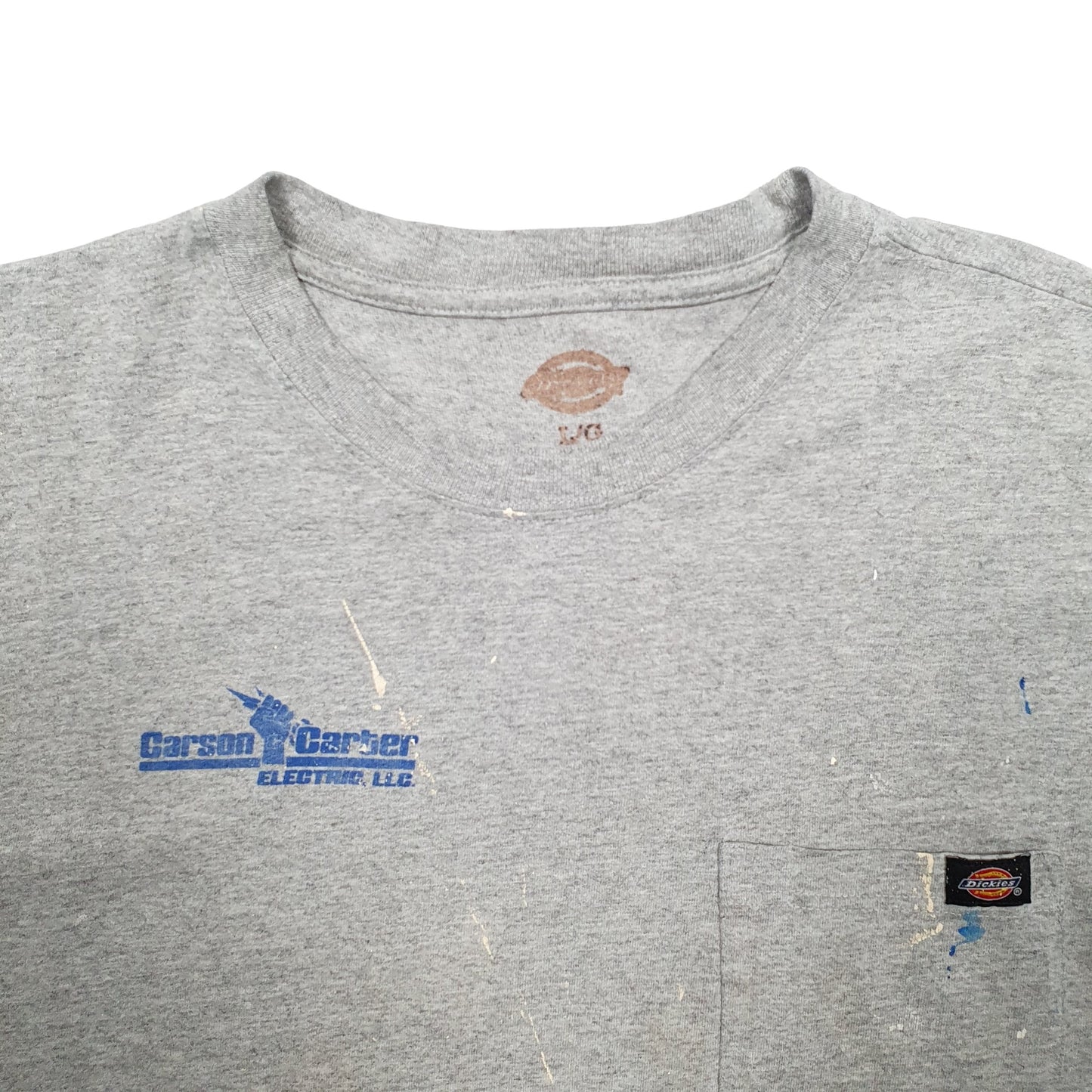 Mens Grey Dickies  Short Sleeve T Shirt
