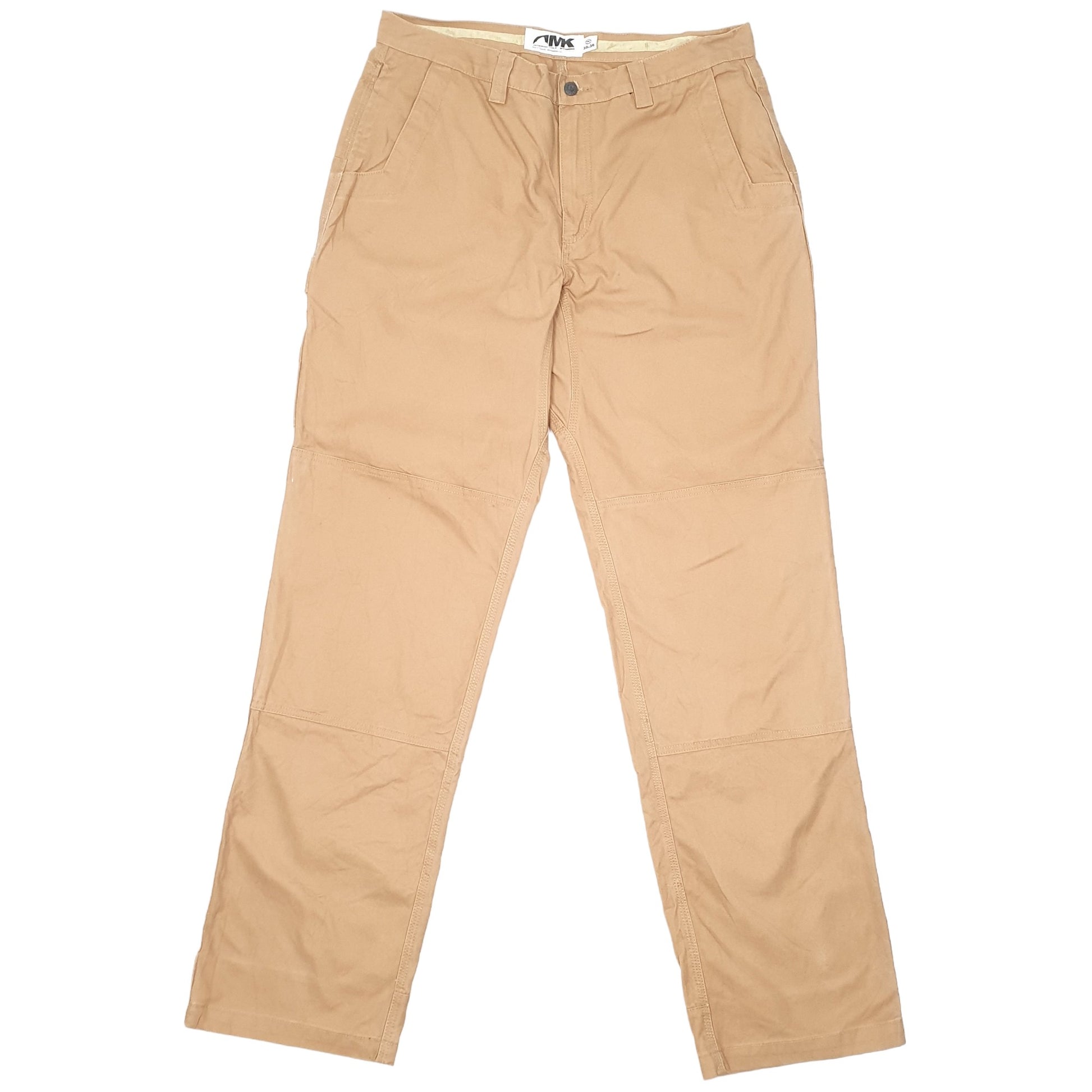 Mens Tan Mountain Khakis Double Knee Carpenter Trousers