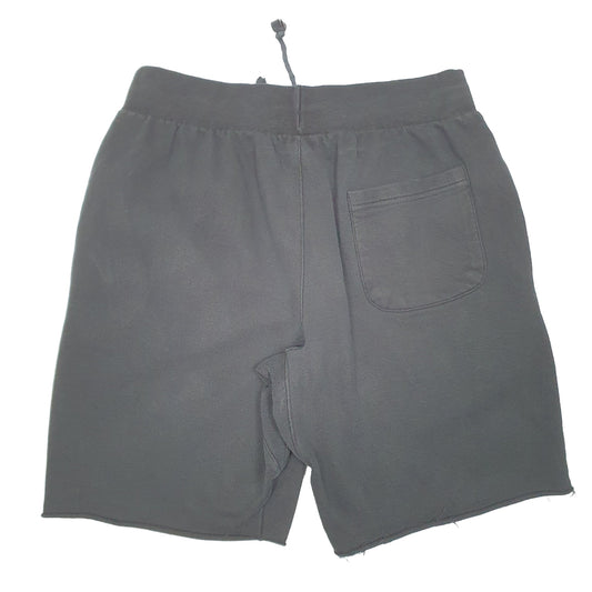 Mens Black Champion Reverse Weave Sweat Shorts
