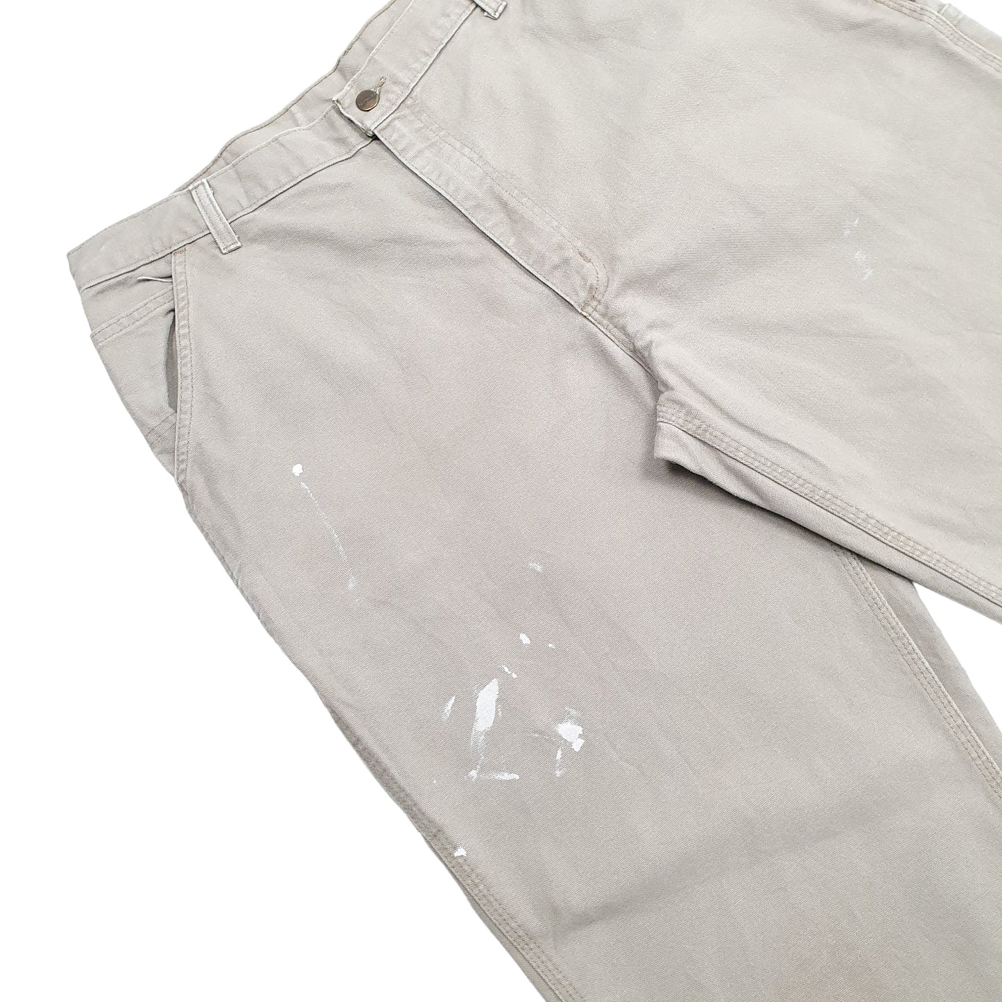 Mens Beige Carhartt  Carpenter Trousers