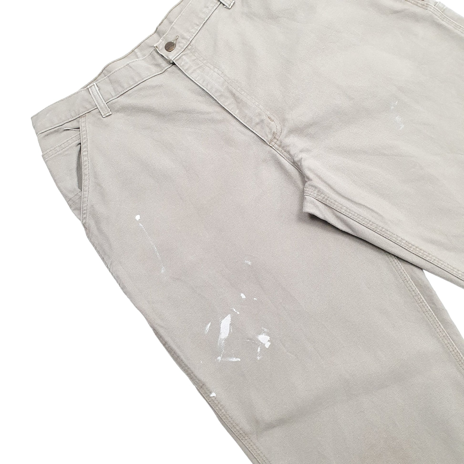 Mens Beige Carhartt  Carpenter Trousers