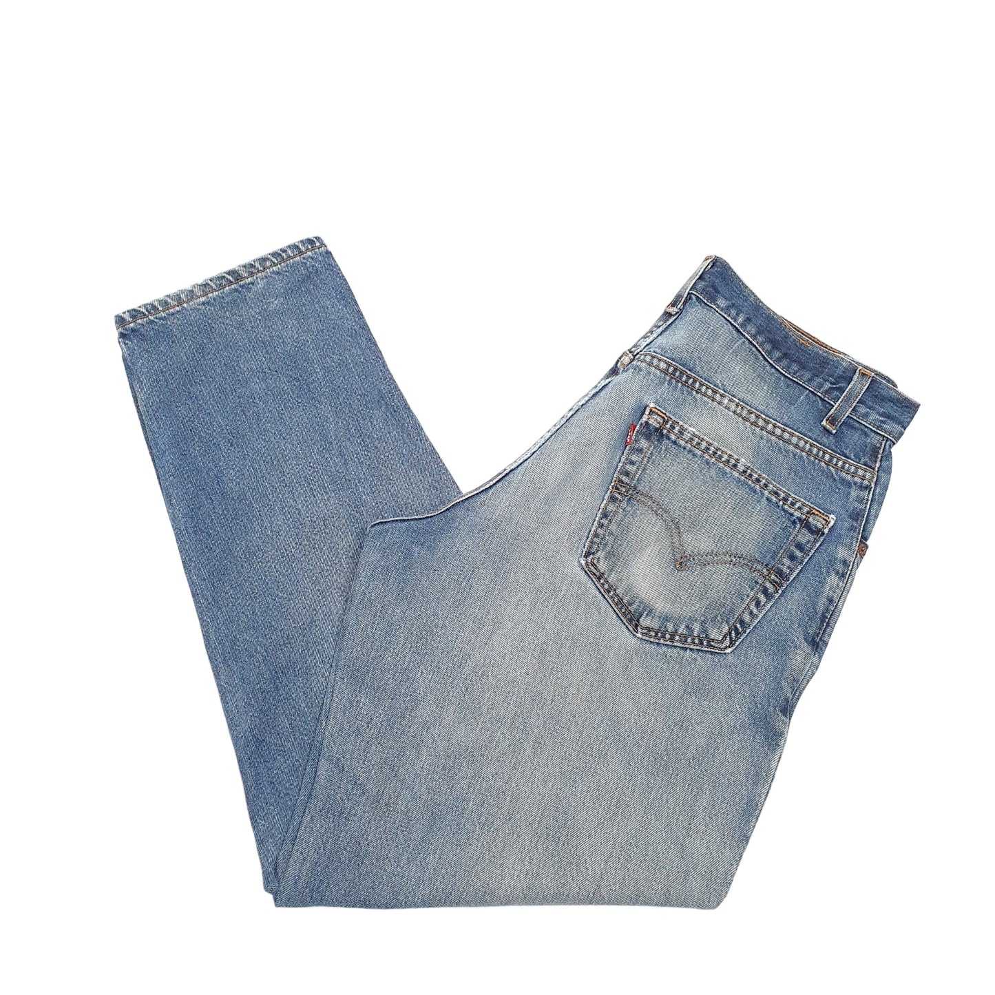 Mens Blue Levis Vintage Made In USA Tapered 90s 560 JeansW34 L30