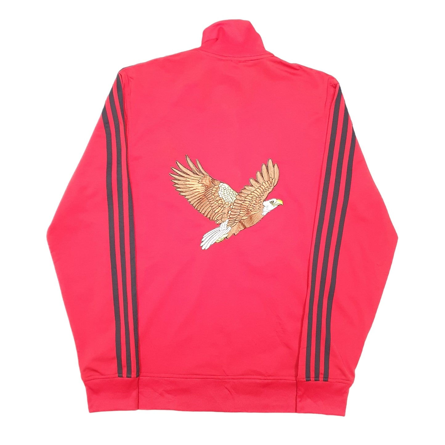 Mens Red Adidas Karate Eagle Track Top Active Full Zip Jumper