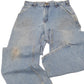 Mens Blue Carhartt Carpenter B137 JeansW33 L30