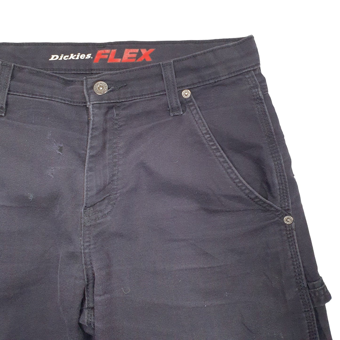 Mens Black Dickies Flex Denim Shorts